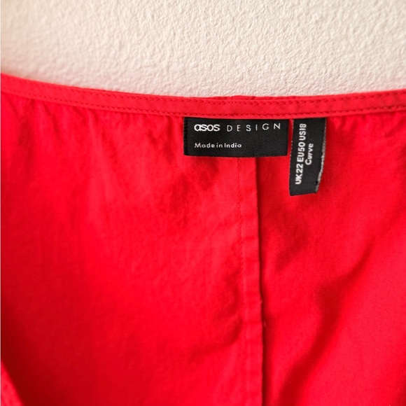 ASOS Curve Vibrant Red Mini Dress - Picture 3 of 6